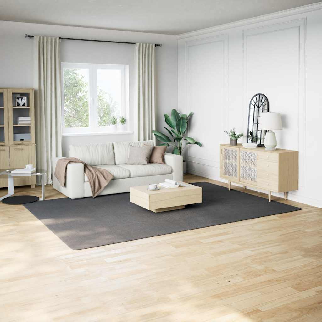 Čupavi tepih antracit boje 240x340 cm poliester