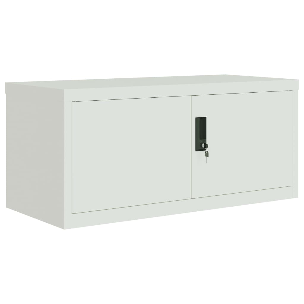 Ormarić za spise svjetlosivi 90 x 40 x 145 cm čelični