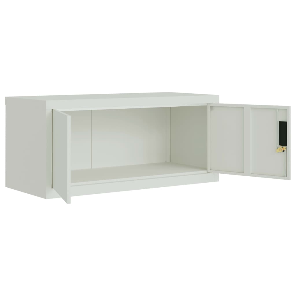 Ormarić za spise svjetlosivi 90 x 40 x 145 cm čelični