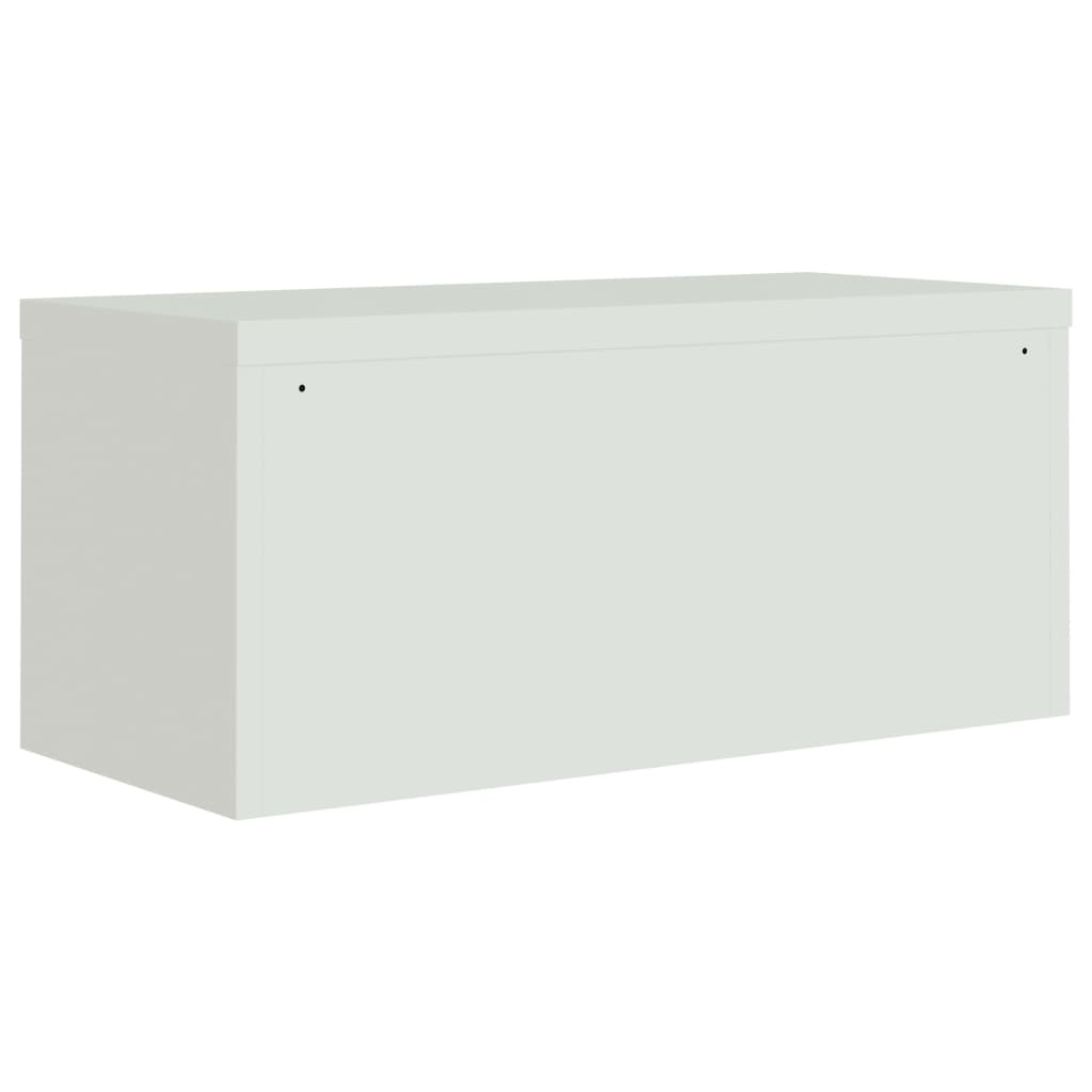 Ormarić za spise svjetlosivi 90 x 40 x 145 cm čelični