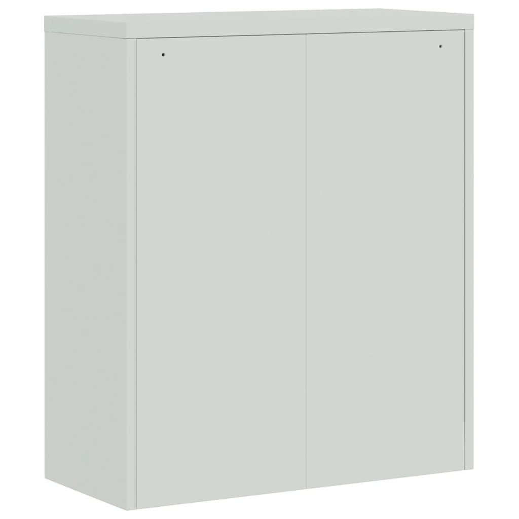 Ormarić za spise svjetlosivi 90 x 40 x 145 cm čelični