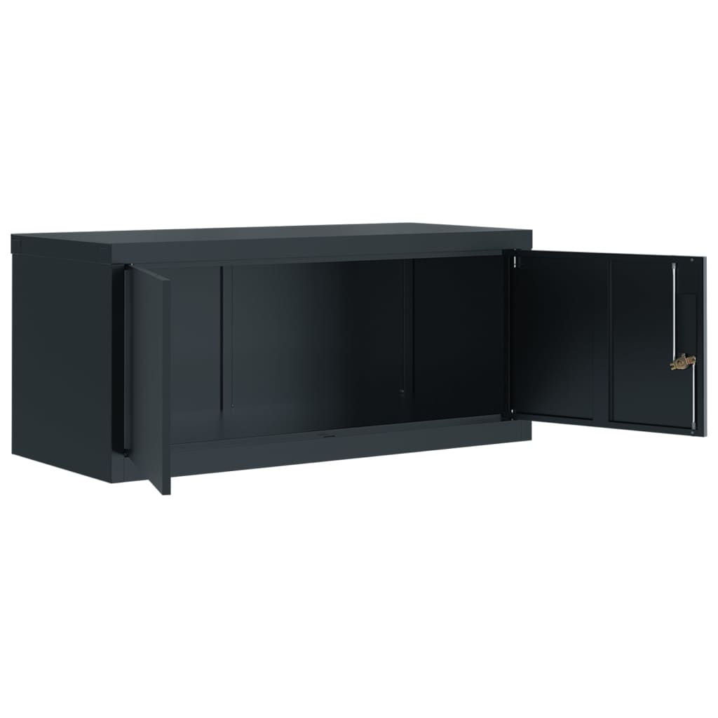 Ormarić za spise antracit 90 x 40 x 220 cm čelični