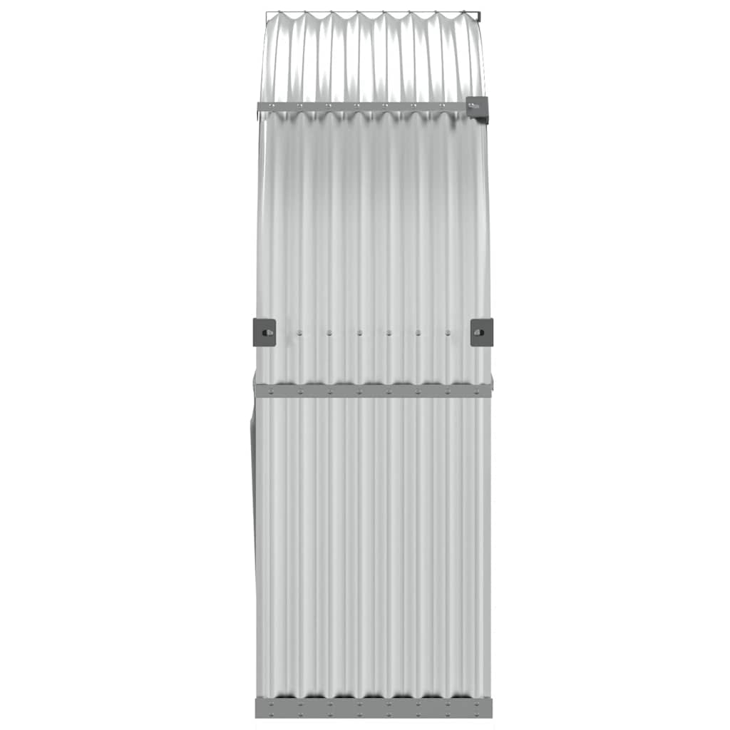 Držač za cjepanice srebrni 120x45x140 cm od pocinčanog čelika
