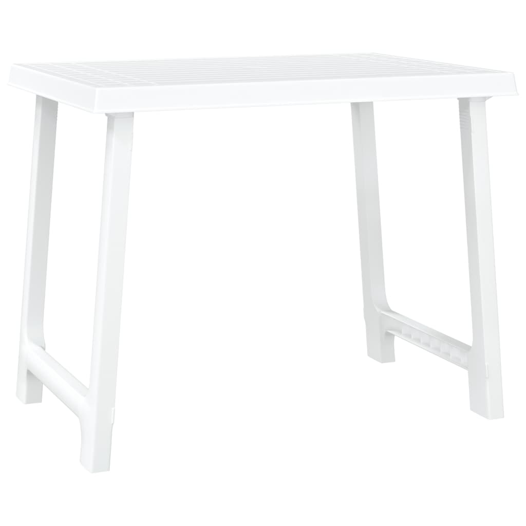 Stol za kampiranje bijeli 79 x 56 x 64 cm PP izgled drva