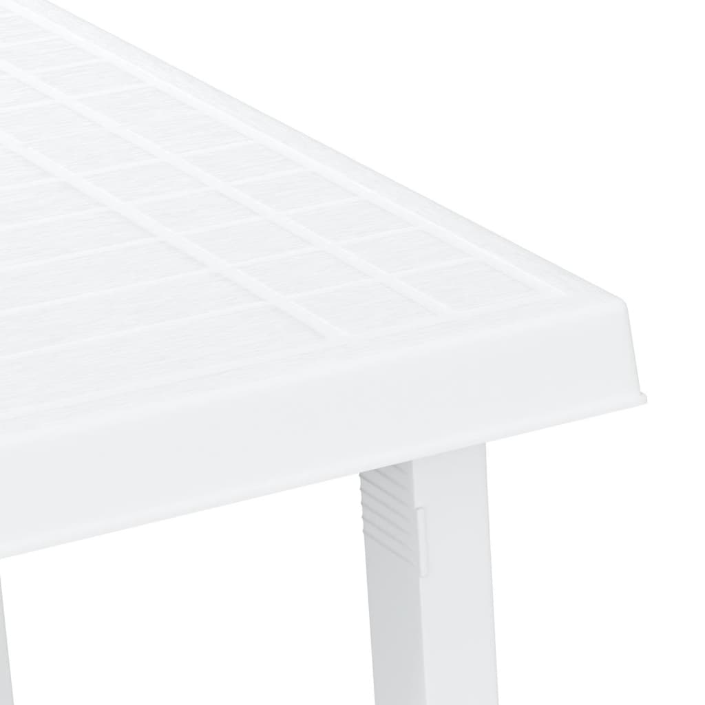 Stol za kampiranje bijeli 79 x 56 x 64 cm PP izgled drva