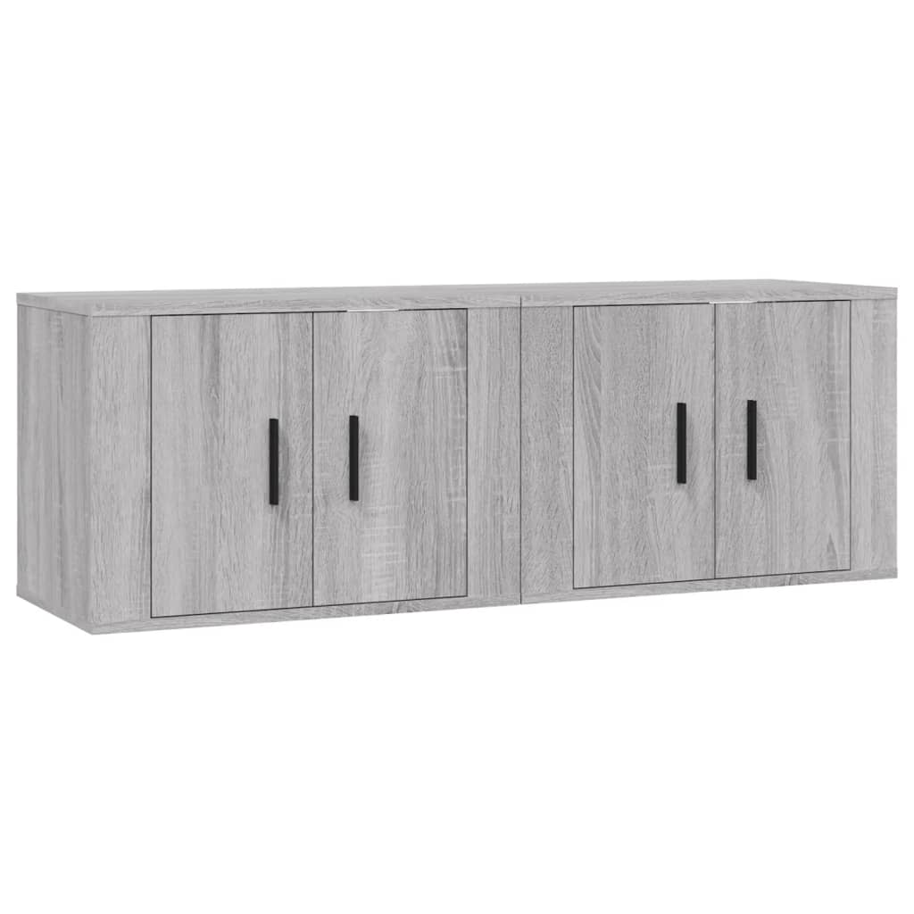 Zidni TV ormarići 2 kom boja sivog hrasta sonome 57x34,5x40 cm
