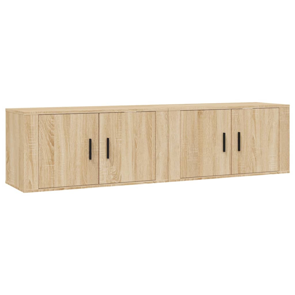 Zidni TV ormarići 2 kom boja hrasta sonome 80x34,5x40 cm