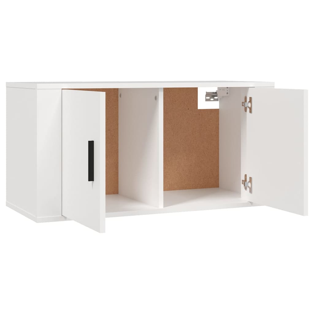 Zidni TV ormarići 2 kom Bijela 80x34,5x40 cm