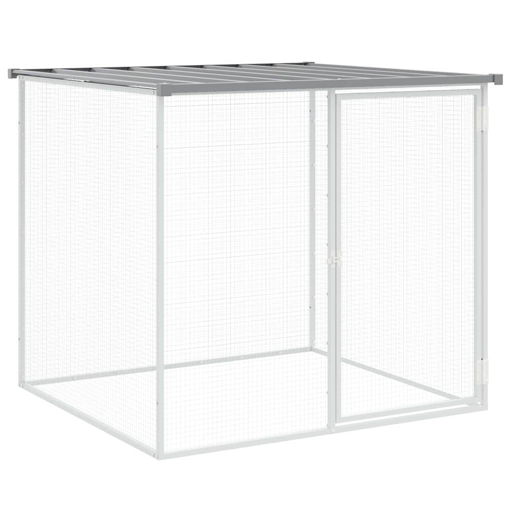 Kavez za kokoši s krovom svjetlosivi 103 x 98 x 90 cm čelični