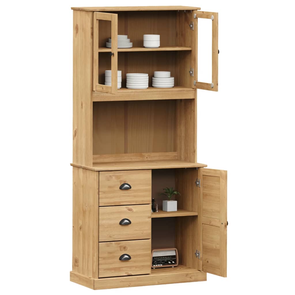 Visoka komoda VIGO 78 x 40 x 175 cm od masivne borovine