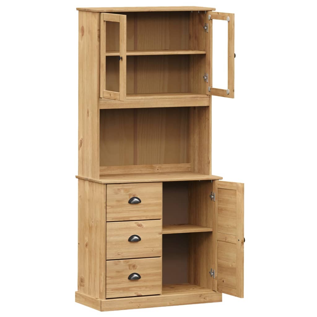 Visoka komoda VIGO 78 x 40 x 175 cm od masivne borovine