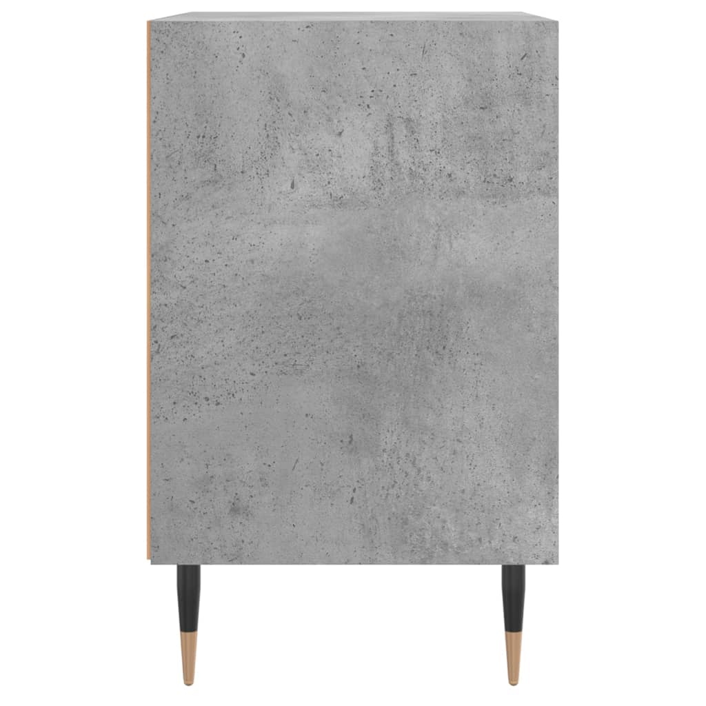 Noćni ormarići 2 kom boja betona 40x30x50 cm konstruirano drvo