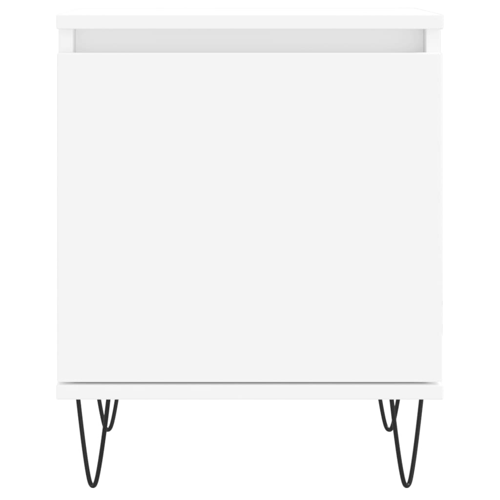 Noćni ormarići 2 kom bijeli 40 x 30 x 50 cm konstruirano drvo