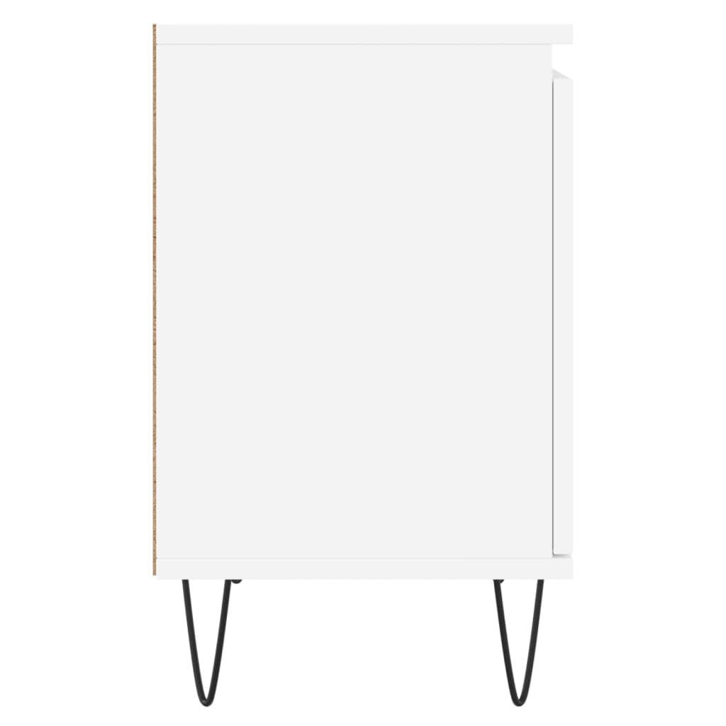 Noćni ormarići 2 kom bijeli 40 x 30 x 50 cm konstruirano drvo