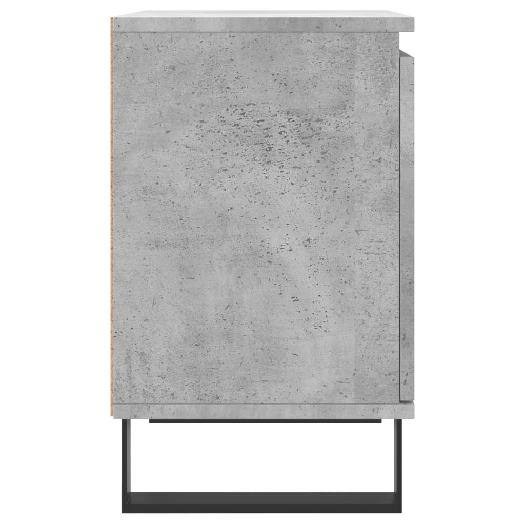 Noćni ormarići 2 kom boja betona 40x30x50 cm konstruirano drvo