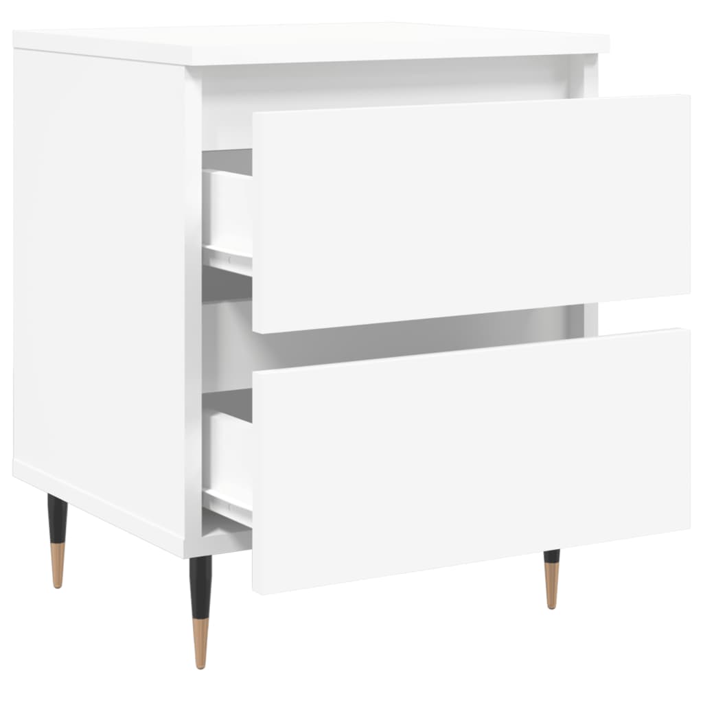 Noćni ormarić bijeli 40 x 35 x 50 cm od konstruiranog drva