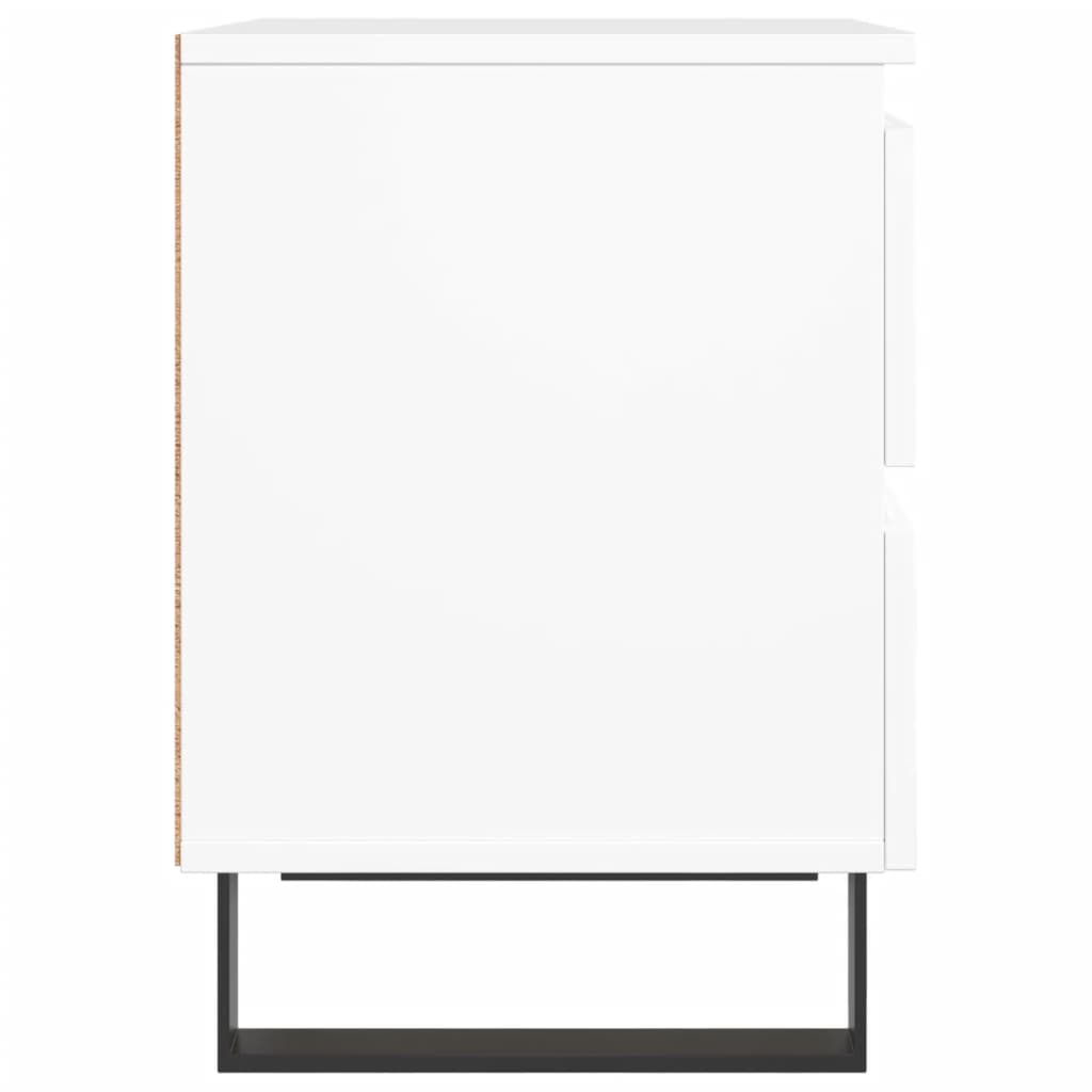 Noćni ormarići 2 kom bijeli 40 x 35 x 50 cm konstruirano drvo Bijela
