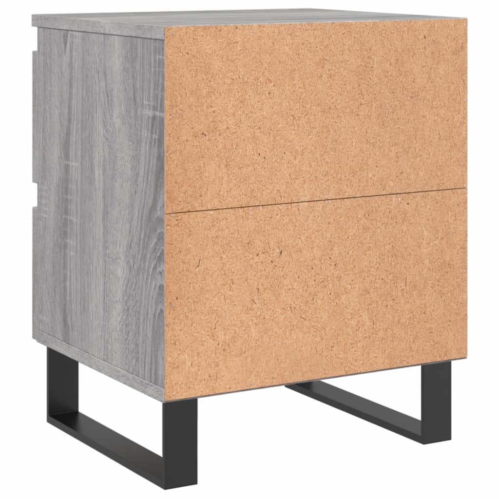 Noćni ormarići 2 kom boja hrasta 40x35x50 cm konstruirano drvo