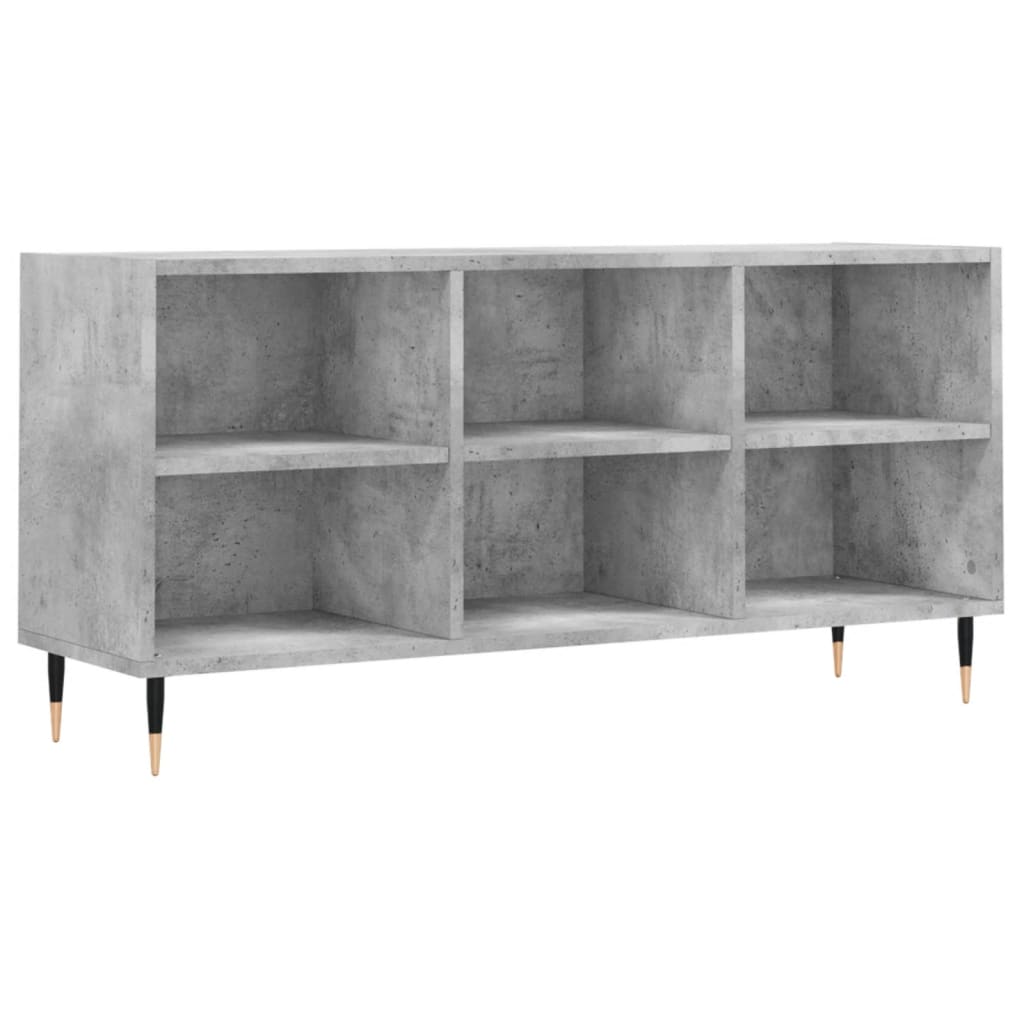 TV ormarić siva boja betona 103,5x30x50 cm konstruirano drvo