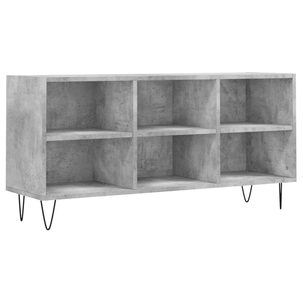 TV ormarić siva boja betona 103,5x30x50 cm konstruirano drvo