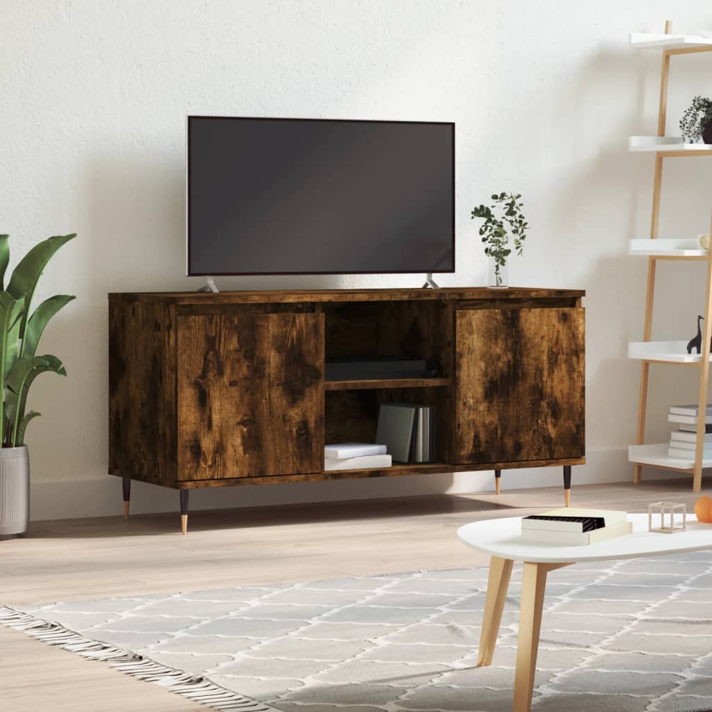TV ormarić boja dimljenog hrasta 104x35x50 cm konstruirano drvo