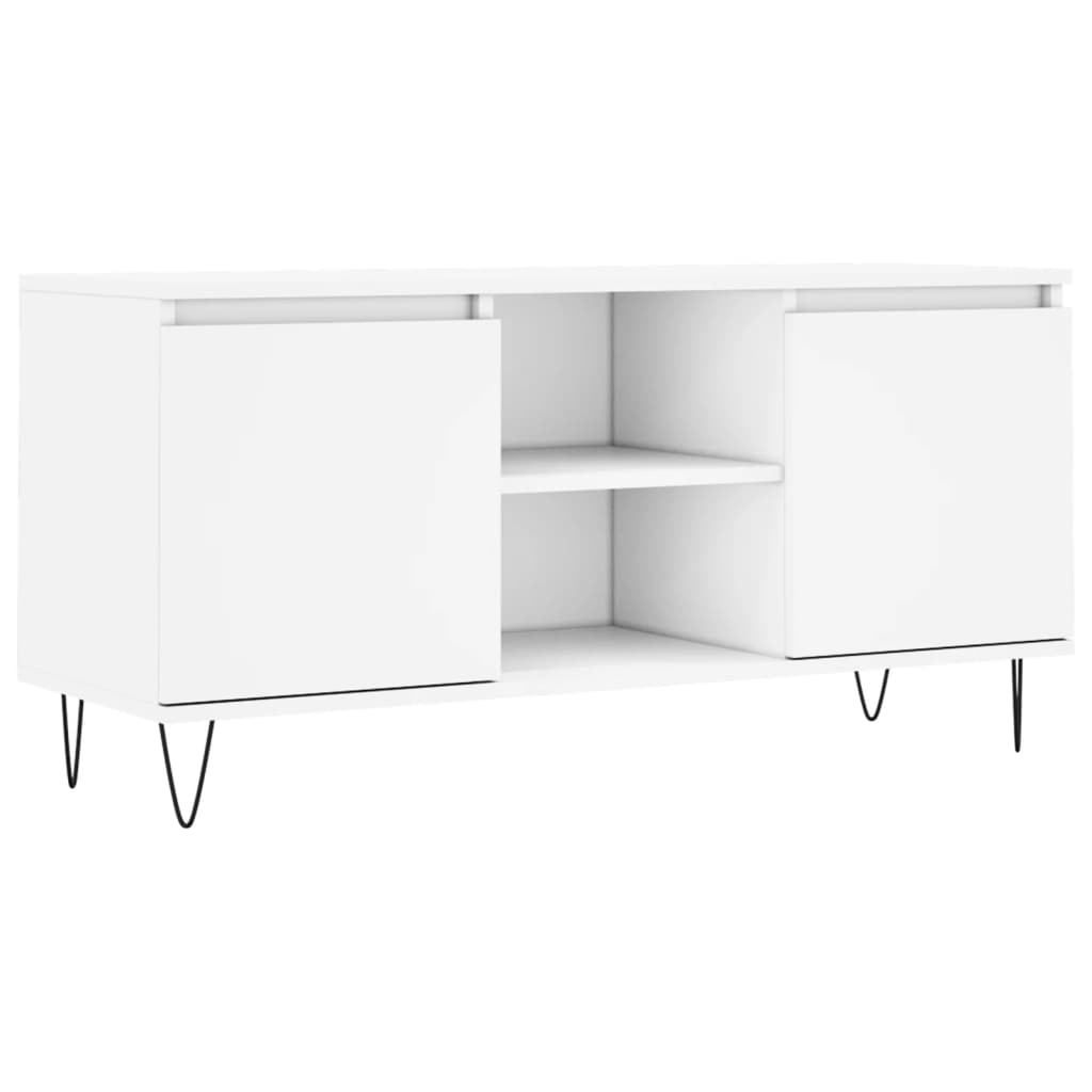 TV ormarić bijeli 104 x 35 x 50 cm od konstruiranog drva