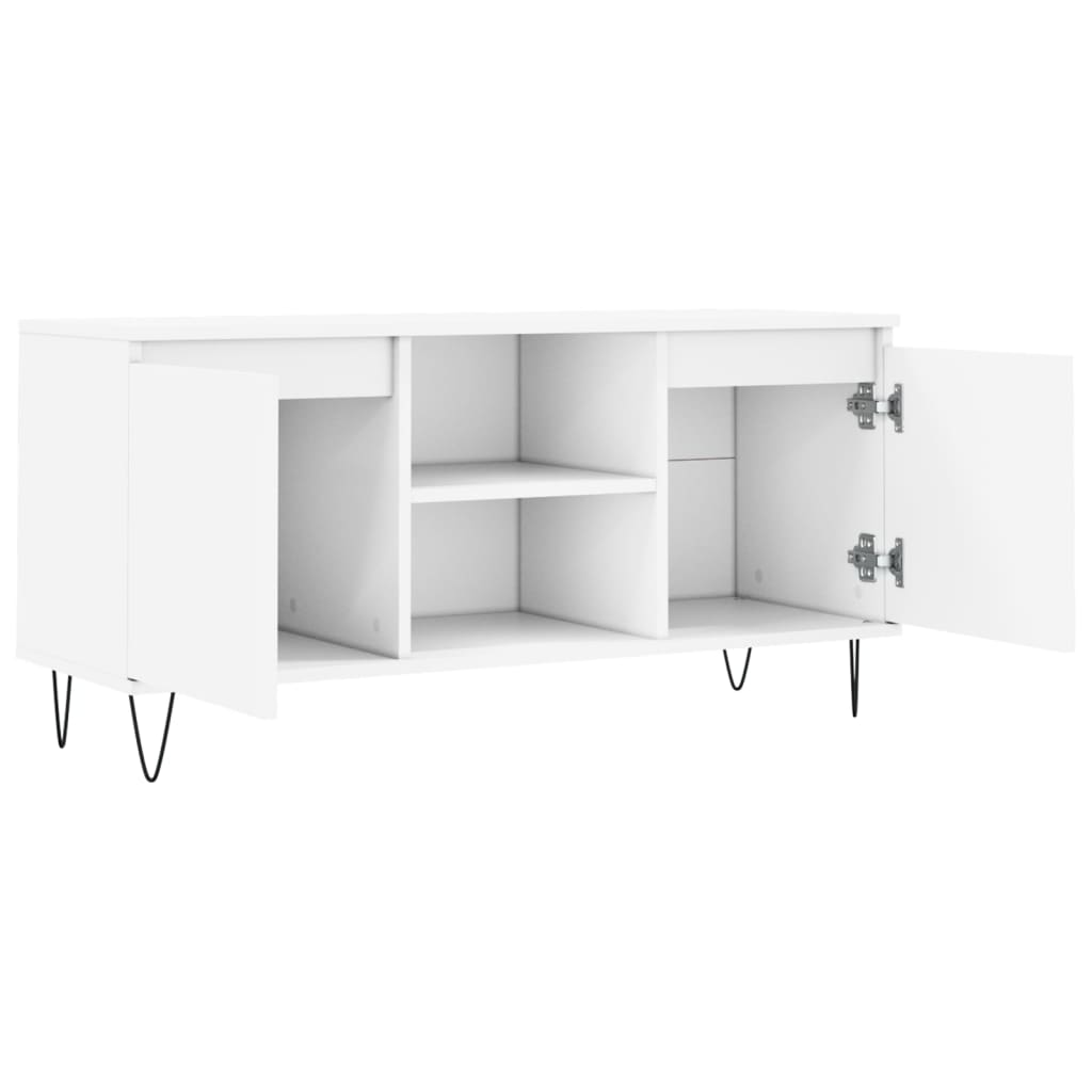 TV ormarić bijeli 104 x 35 x 50 cm od konstruiranog drva