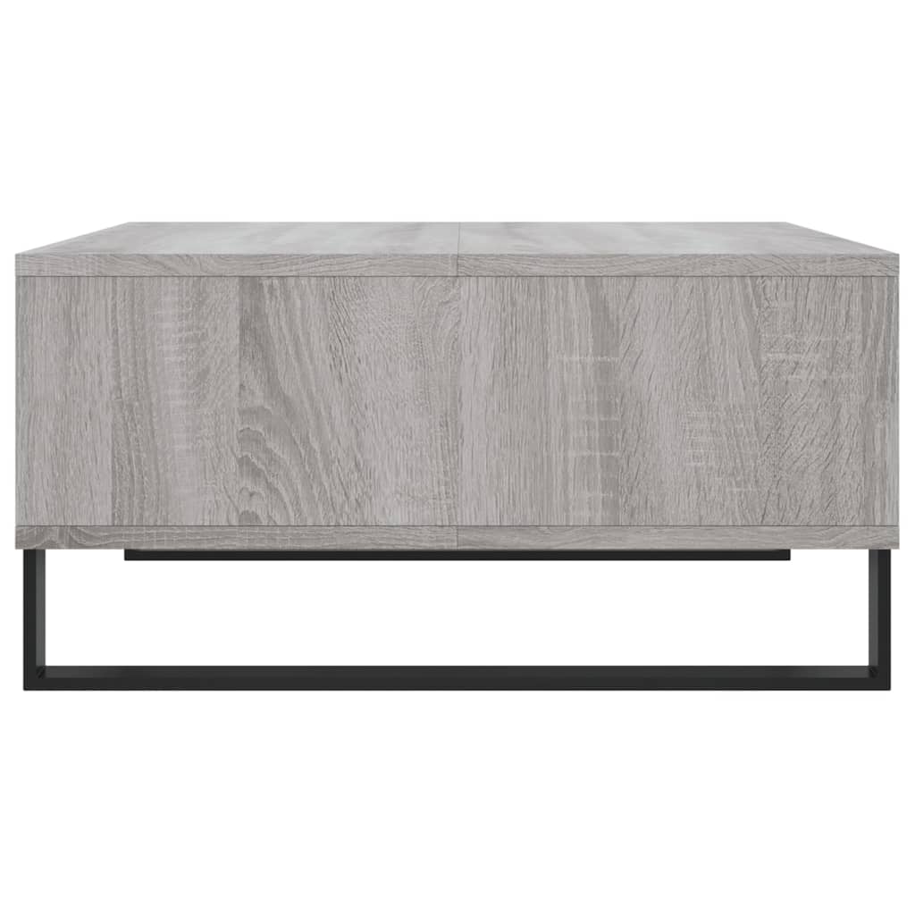 Stolić za kavu siva boja hrasta 60x60x30 cm konstruirano drvo
