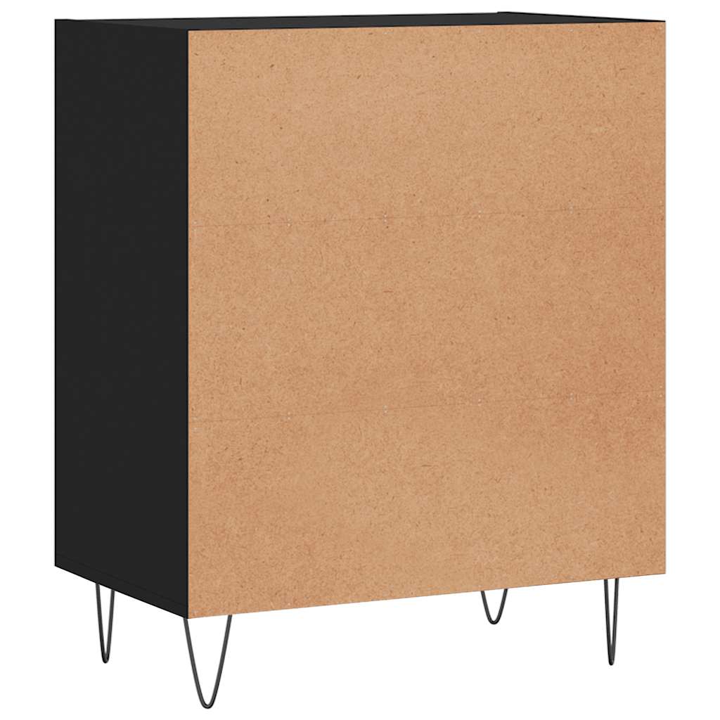 Komoda crna 57 x 35 x 70 cm od konstruiranog drva