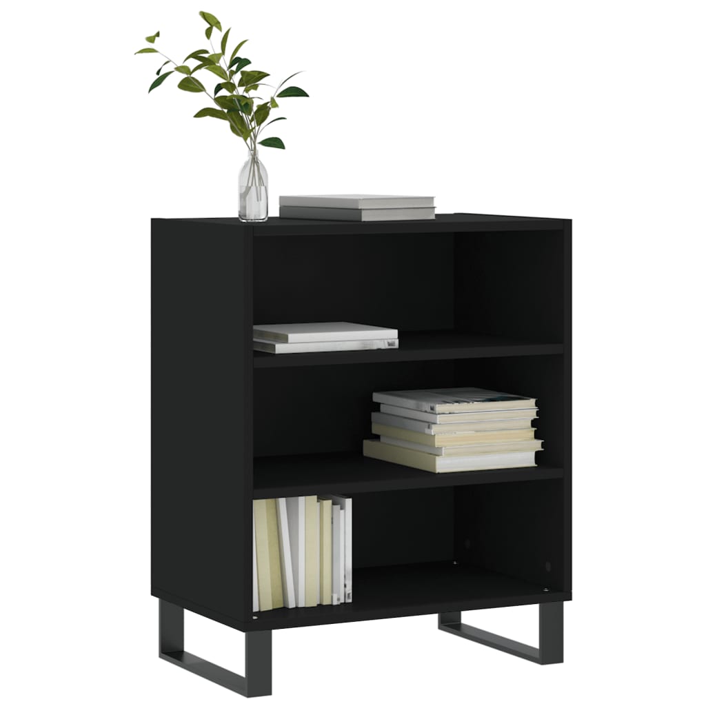 Komoda crna 57 x 35 x 70 cm od konstruiranog drva