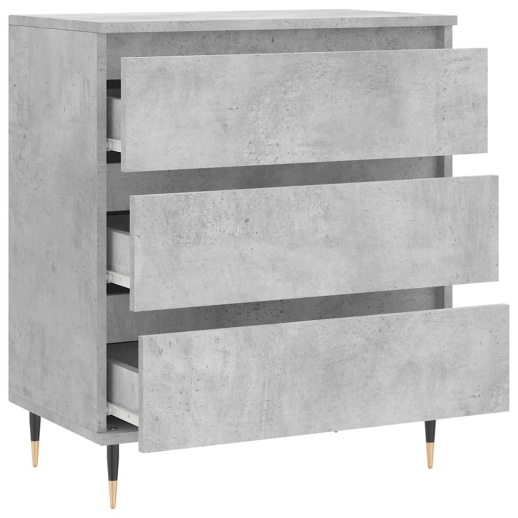 Komoda siva boja betona 60x35x70 cm od konstruiranog drva