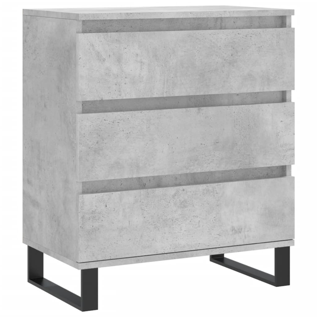 Komoda siva boja betona 60x35x70 cm od konstruiranog drva