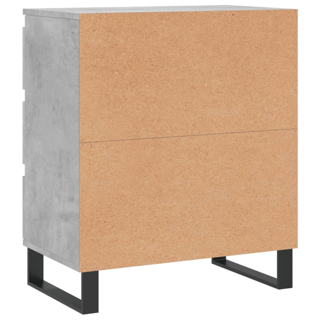 Komoda siva boja betona 60x35x70 cm od konstruiranog drva