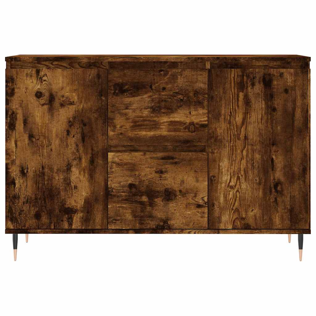 Komoda boja dimljenog hrasta 101,5x35x70 cm konstruirano drvo