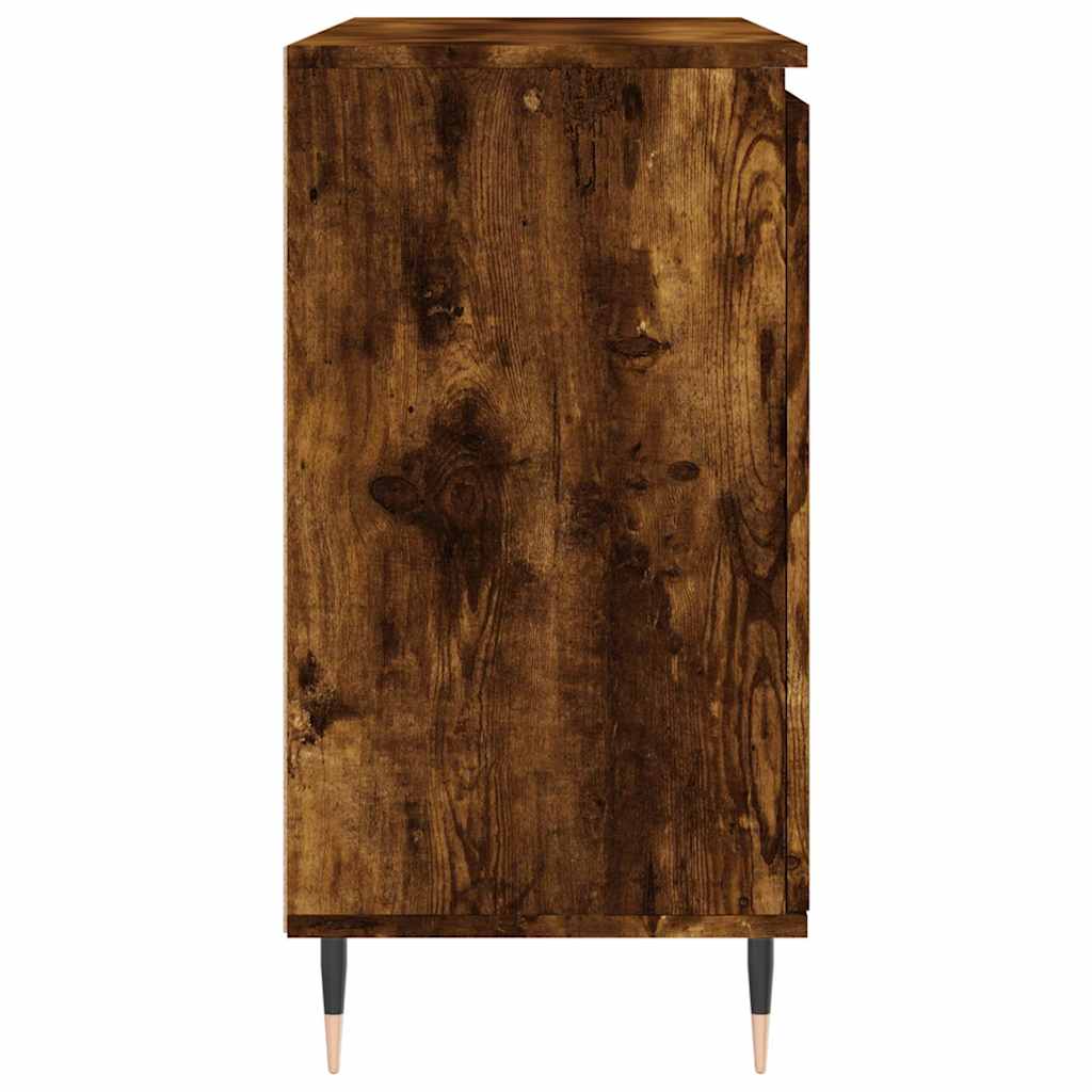 Komoda boja dimljenog hrasta 101,5x35x70 cm konstruirano drvo