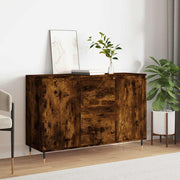 Komoda boja dimljenog hrasta 101,5x35x70 cm konstruirano drvo
