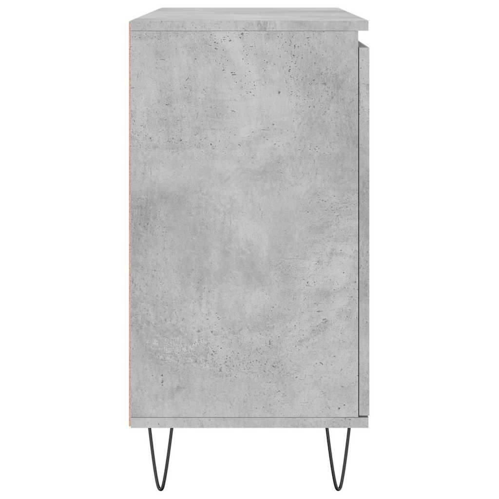 Komoda siva boja betona 101,5x35x70 cm od konstruiranog drva
