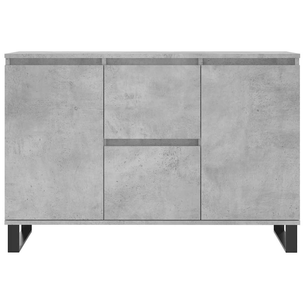 Komoda siva boja betona 101,5x35x70 cm od konstruiranog drva