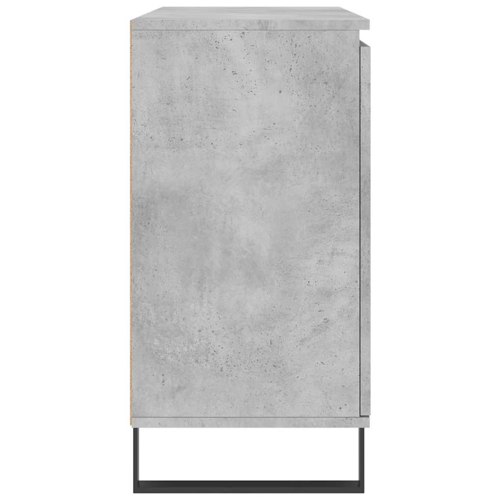 Komoda siva boja betona 101,5x35x70 cm od konstruiranog drva