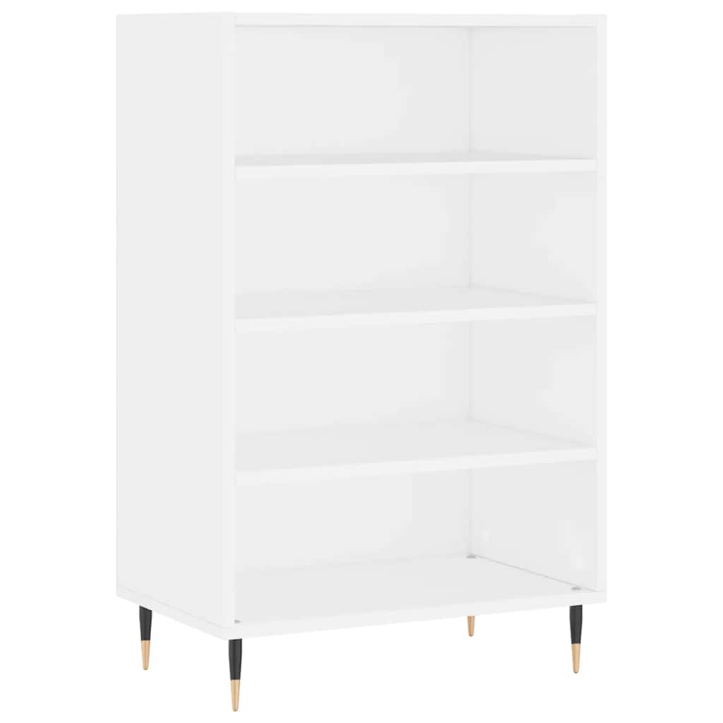 Visoka komoda bijela 57 x 35 x 90 cm od konstruiranog drva