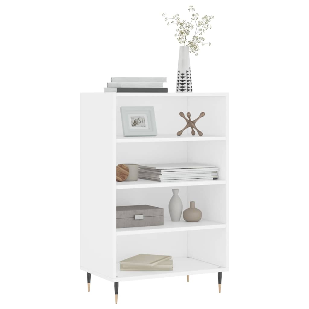 Visoka komoda bijela 57 x 35 x 90 cm od konstruiranog drva