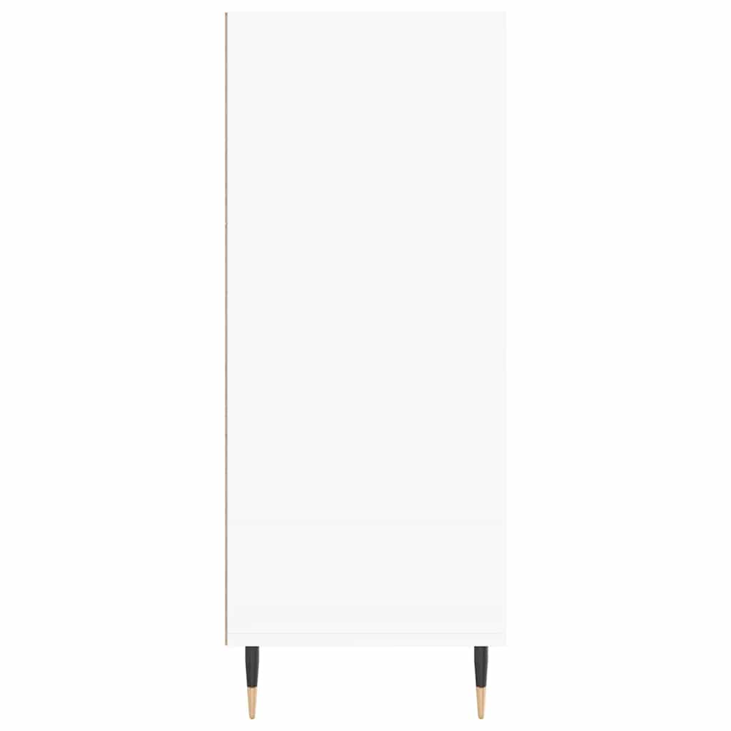 Visoka komoda bijela 57 x 35 x 90 cm od konstruiranog drva