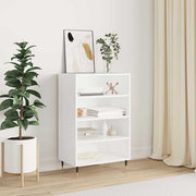 Visoka komoda bijela 57 x 35 x 90 cm od konstruiranog drva