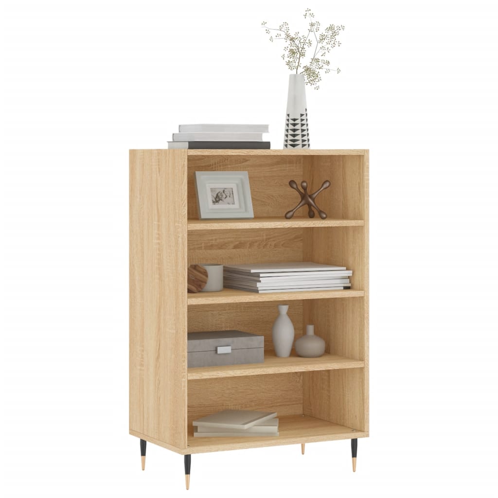 Visoka komoda boja hrasta sonome 57x35x90 cm konstruirano drvo