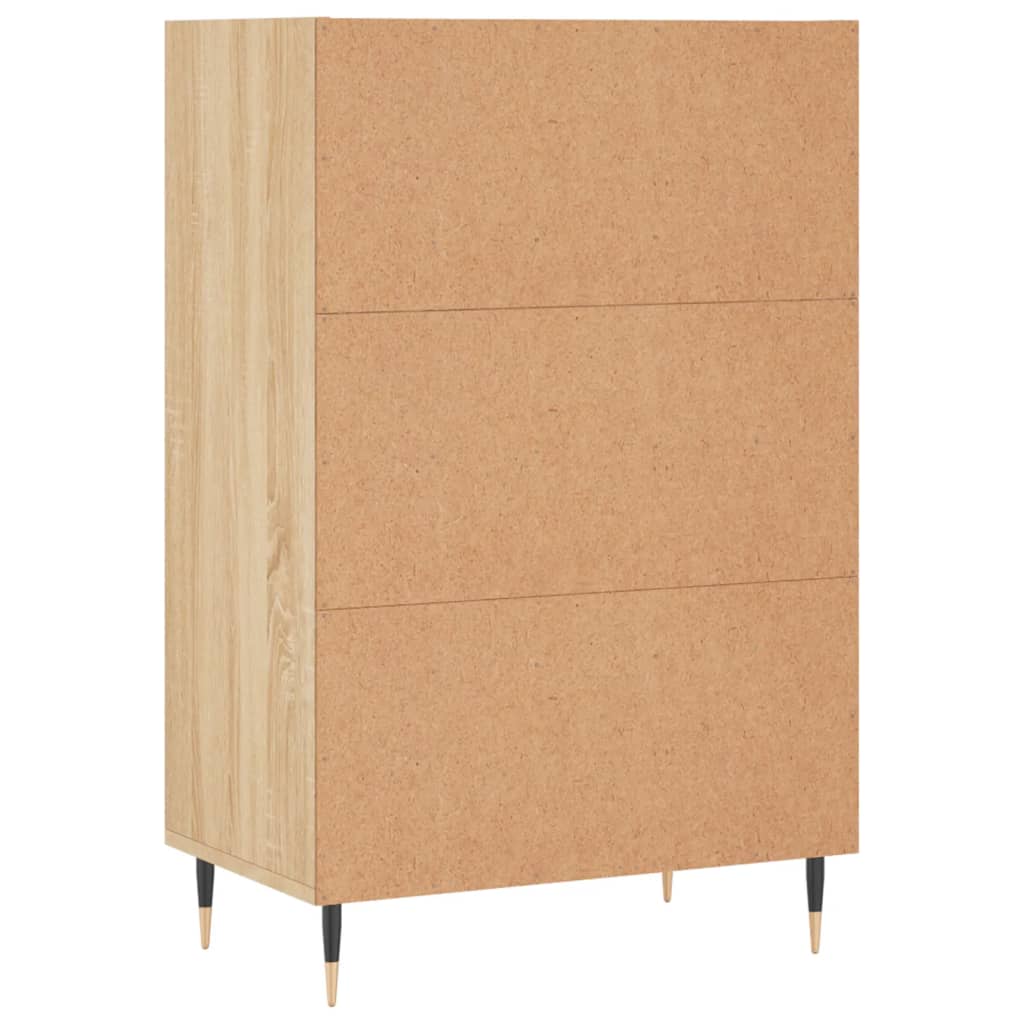 Visoka komoda boja hrasta sonome 57x35x90 cm konstruirano drvo