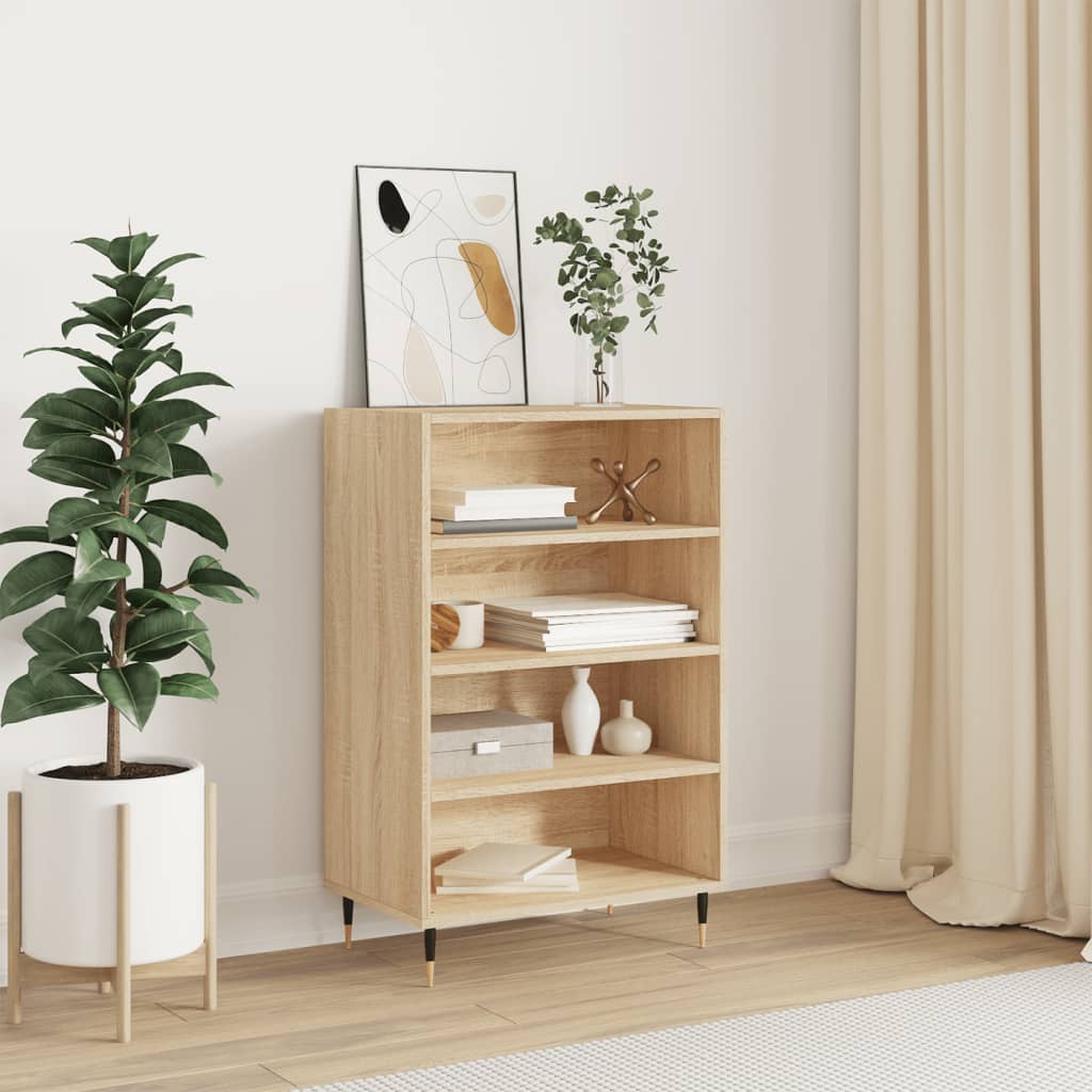 Visoka komoda boja hrasta sonome 57x35x90 cm konstruirano drvo