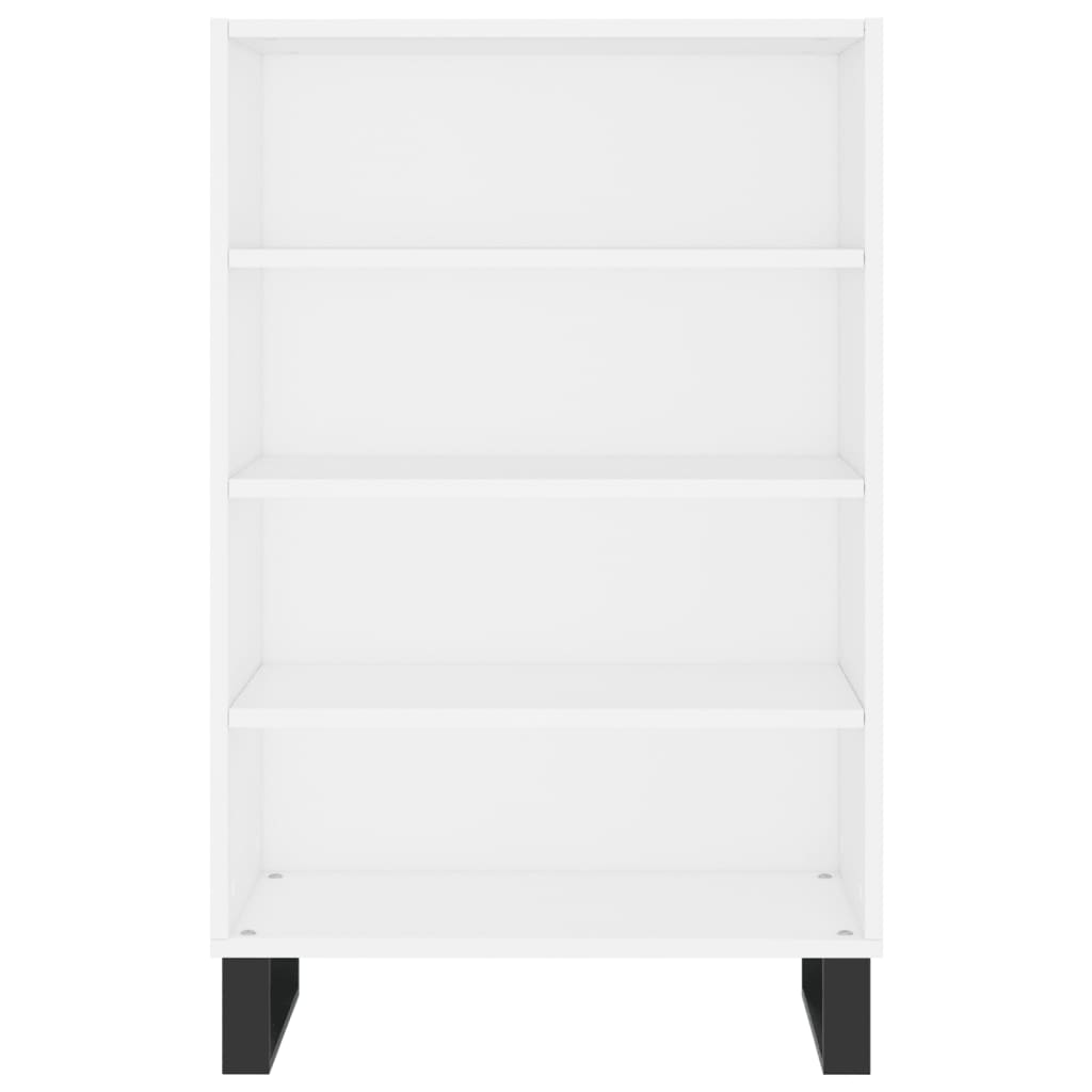 Visoka komoda bijela 57 x 35 x 90 cm od konstruiranog drva