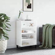 Visoka komoda bijela 57 x 35 x 90 cm od konstruiranog drva
