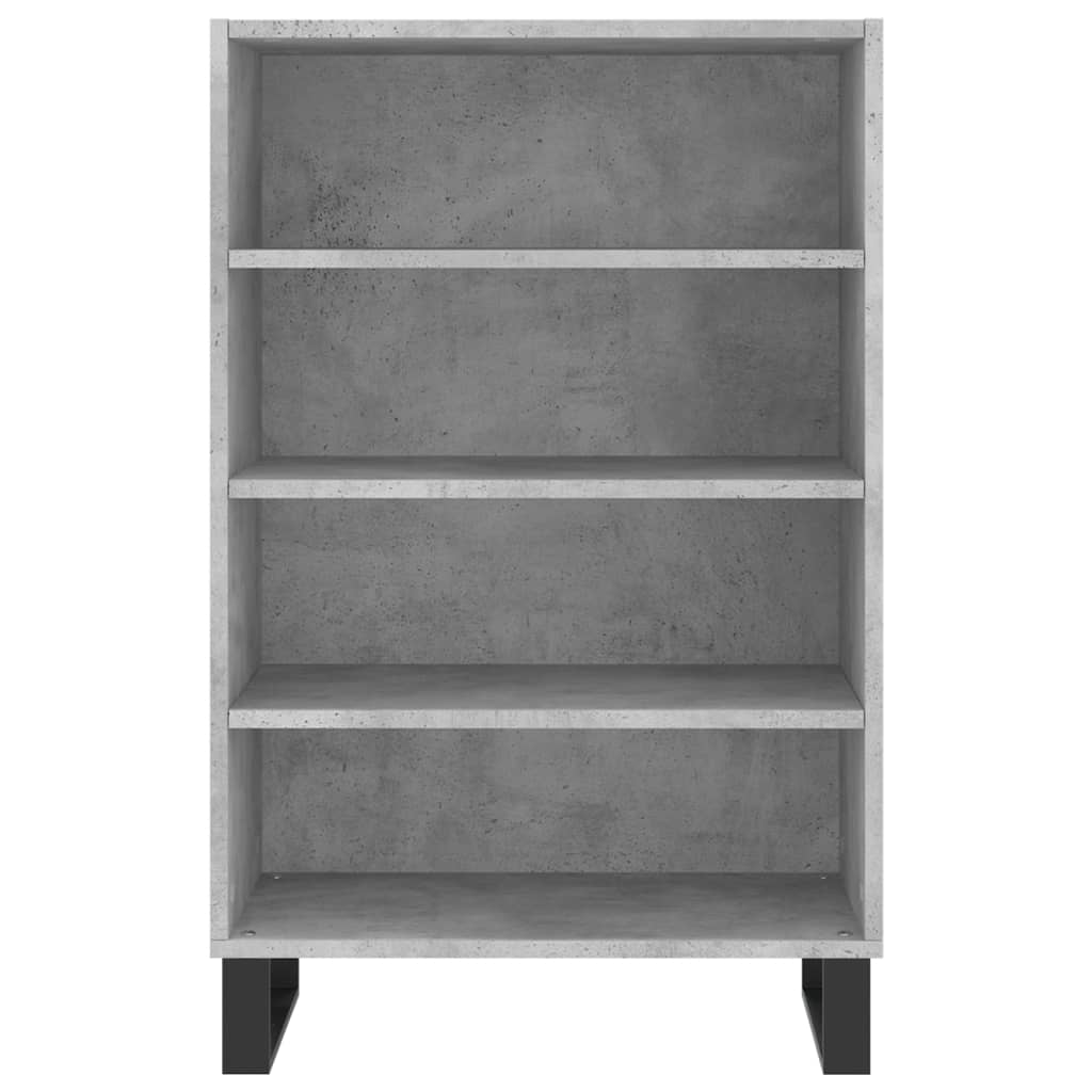 Visoka komoda siva boja betona 57x35x90 cm konstruirano drvo