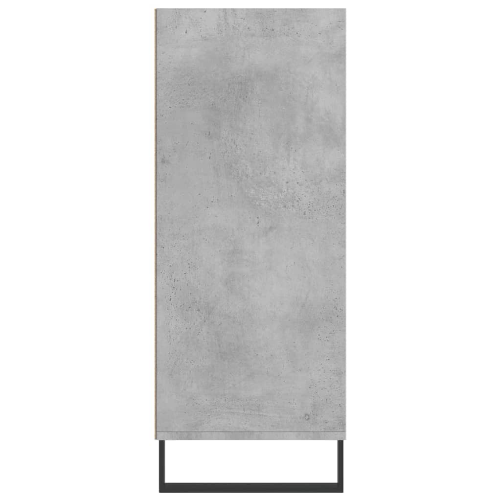 Visoka komoda siva boja betona 57x35x90 cm konstruirano drvo